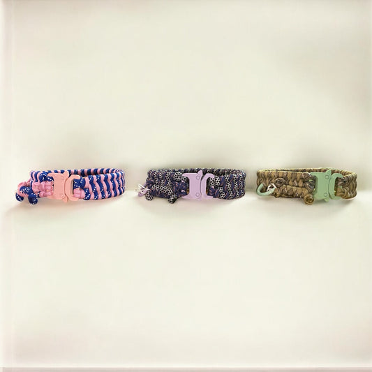 Non-adjustable Cord Collar | Customisable - Green Dog