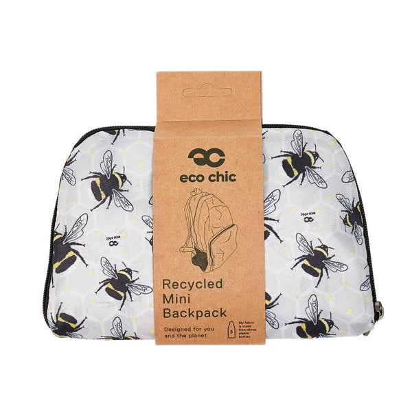 Bumble Bee Foldable Mini Backpack Dog Walking Bag