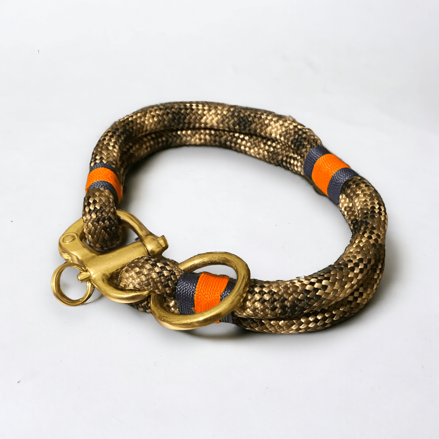 Greenwich Yarn Dog Collar – Chic Camo Edition | Handmade - Green Dog