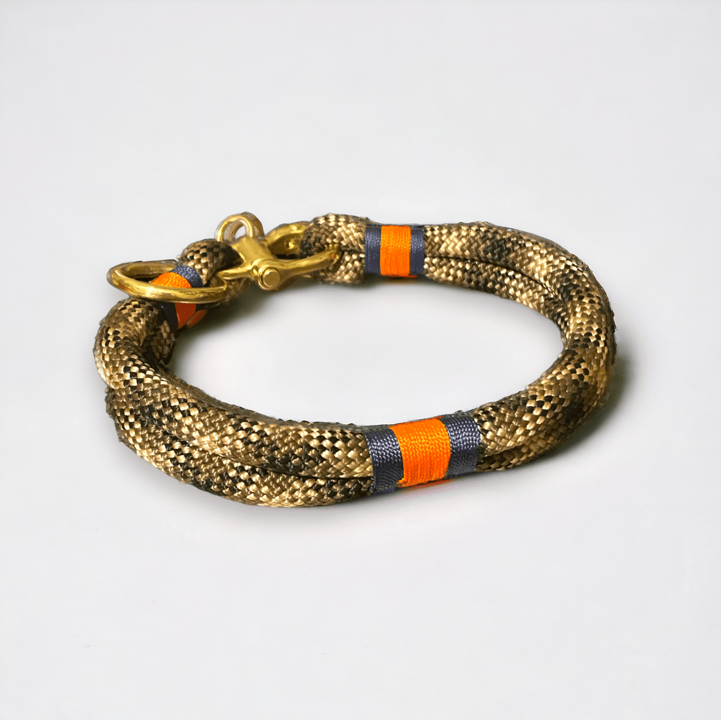 Greenwich Yarn Dog Collar – Chic Camo Edition | Handmade - Green Dog