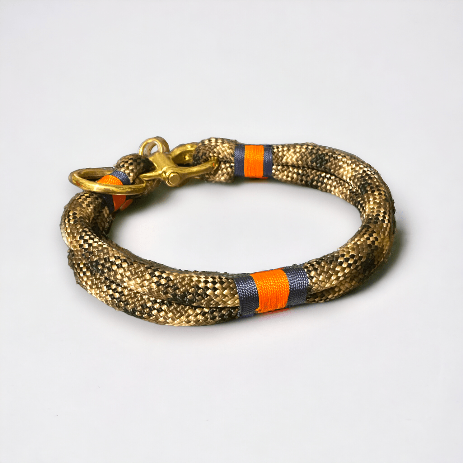 Greenwich Yarn Dog Collar – Chic Camo Edition | Handmade - Green Dog