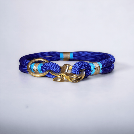 Greenwich Yarn Dog Collar – Marina Edition | Handmade - Green Dog