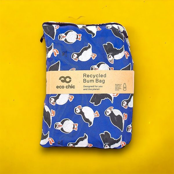Puffins Foldable Bum Bag - Eco Chic