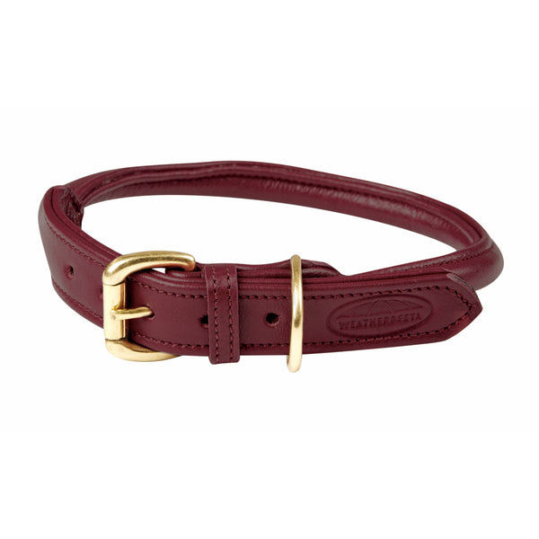 Rolled Leather Dog Collar
