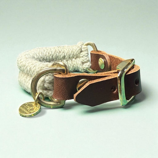 The Swaledale – Handmade British Wool Sighthound Collar