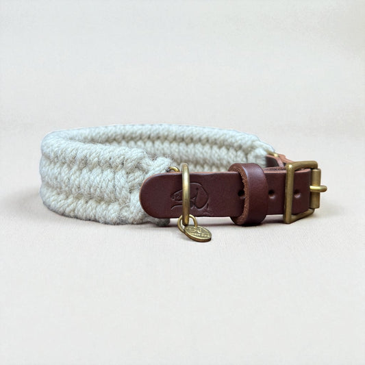The Swaledale – Handmade British Wool Dog Collar (Standard)