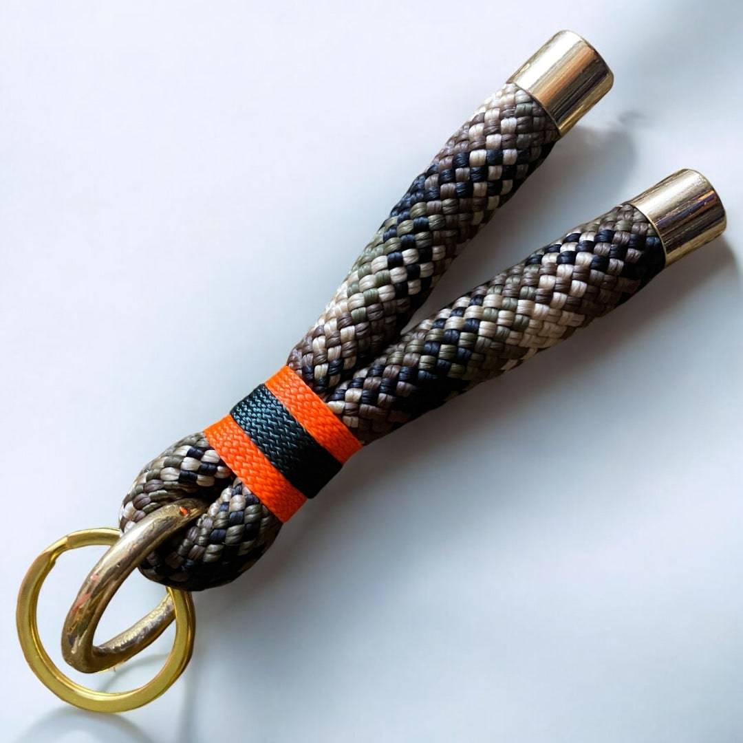 Handmade Sustainable Rope Keychain – Unique Repurposed Scraps | Green Dog